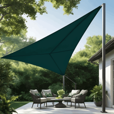 3 point Shade Sail - 4.5mtrs x 4.5mtrs x 6.36mtrs
