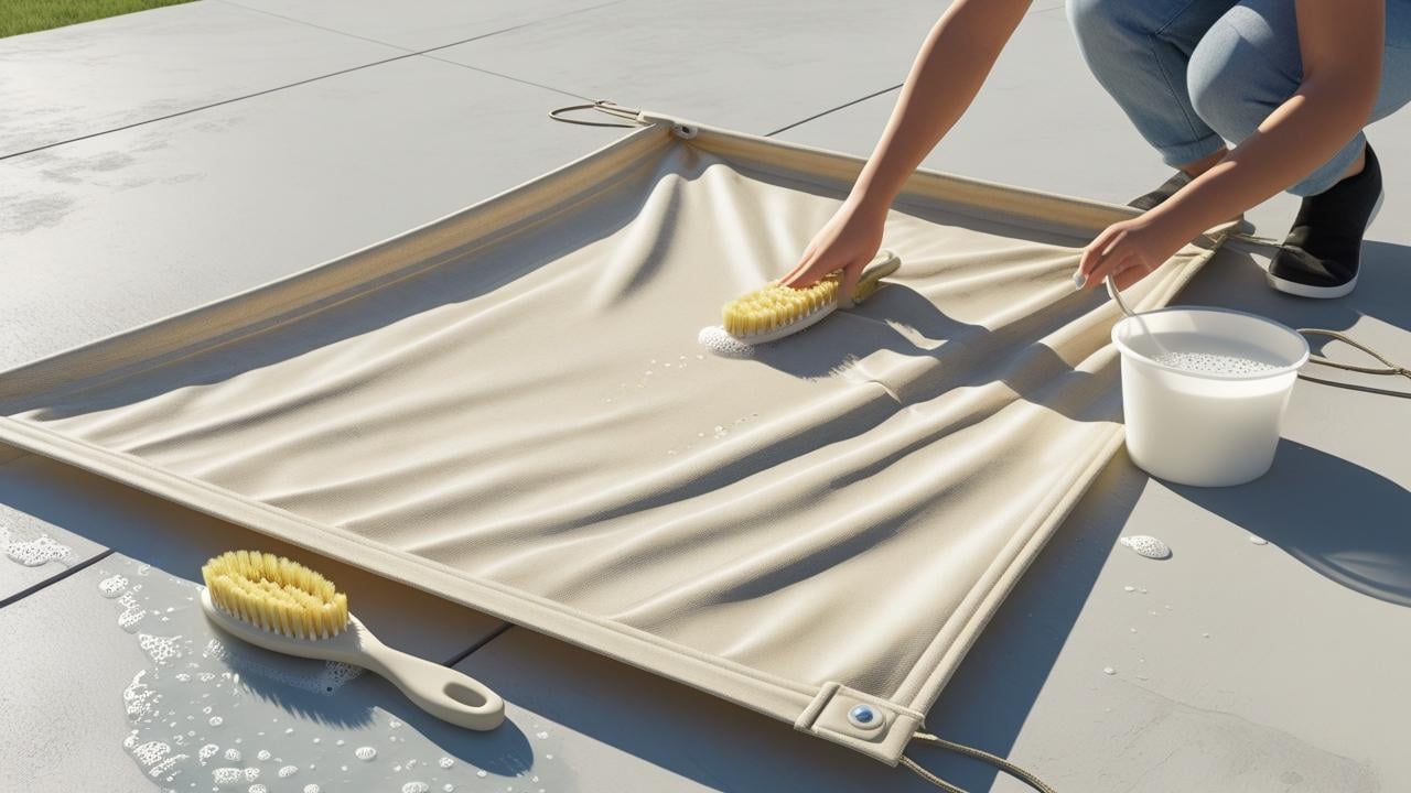shade sail cleaning